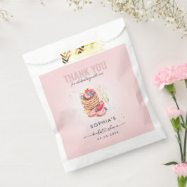 Pancake Brunch Bubbly Pink Brautparty Vielen Dank Geschenktütchen
