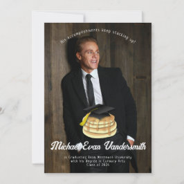 Pancake Brunch Graduation Party Invitation