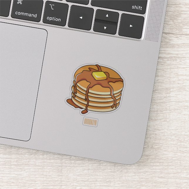 Pancake Cartoon Aufkleber (Ausschnitt)