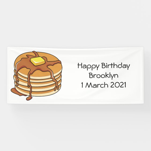 Pancake Cartoon Banner (Horizontal)