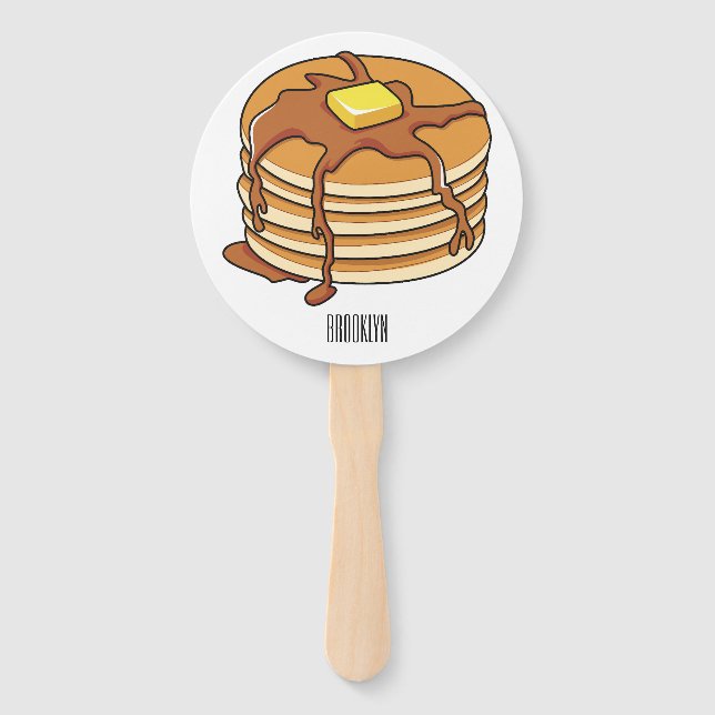 Pancake Cartoon Fächer (Vorderseite)