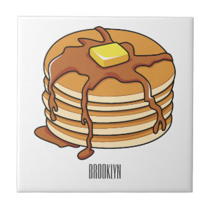 Pancake Cartoon Fliese