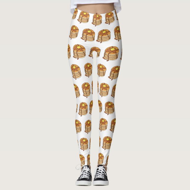 Pancake Cartoon Leggings (Vorderseite)