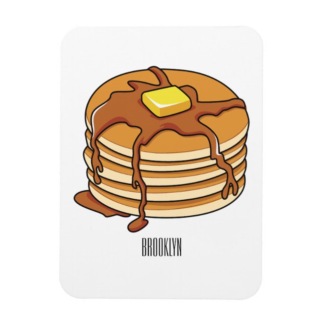 Pancake Cartoon Magnet (Vertikal)