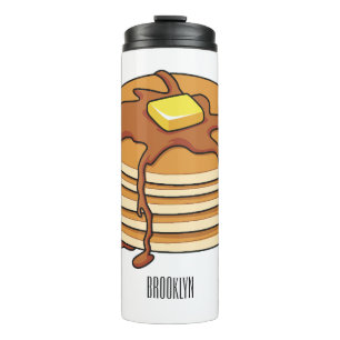 Pancake Cartoon Thermosbecher