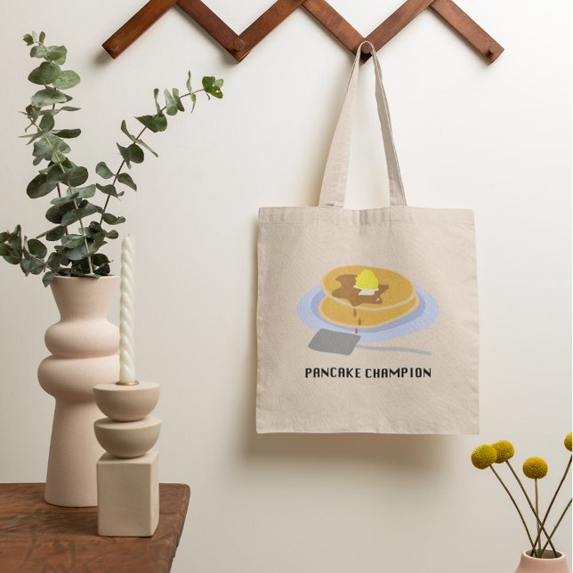 Pancake Champion Tote Bag Tragetasche (Von Creator hochgeladen)