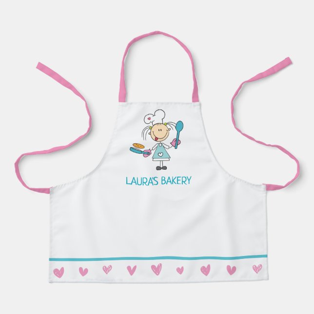 Pancake Chef Kids Apron Schürze (Vorderseite)