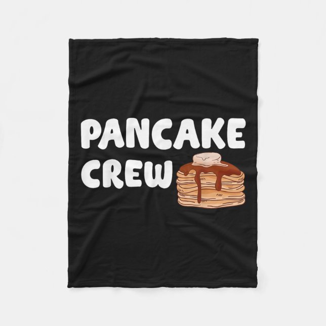 Pancake Crew Funny Pancake Lover Pancake Christmas Fleecedecke (Vorderseite)