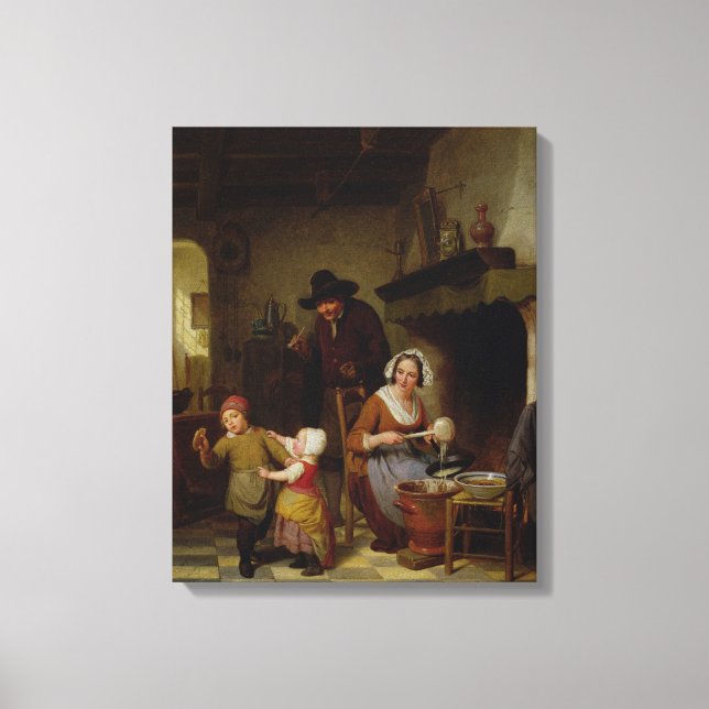 Pancake Day, 1845 Leinwanddruck (Vorderseite)