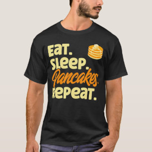 Pancake Lover Kids essen Schlafpfannkuchen Wiederh T-Shirt