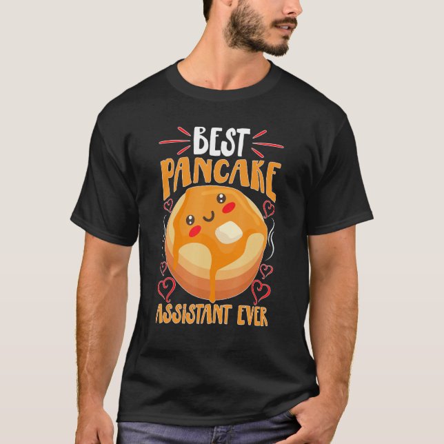 Pancake Maker Bester Pancake Assistant je T-Shirt (Vorderseite)