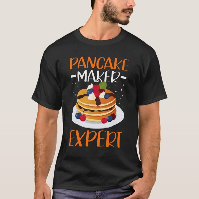 Pancake Maker Expert Pancakes Frühstück Pancake T-Shirt (Vorderseite)