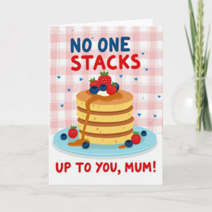 Pancake-Mama-Würdigungskarte Karte