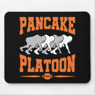Pancake Platoon Football Offensive Line Lineman Mousepad