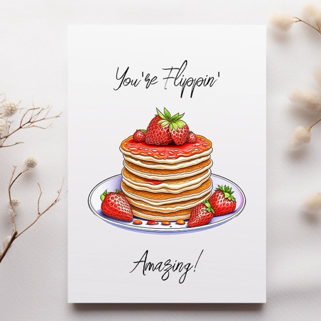 Pancake Themed Geburtstag Karte (Von Creator hochgeladen)