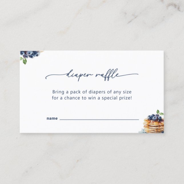 Pancakes Baby BrunchBébé Douche Déchets Carte Raff (Devant)