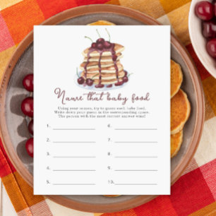 Pancakes Baby Dusche Name dieses Baby-Food-Spiel