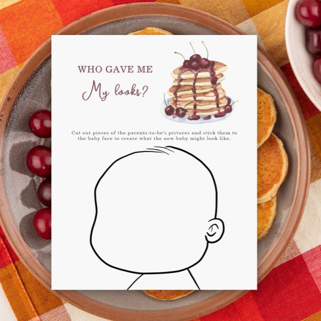 Pancakes Babydusche Wer gab mir mein Aussehen? (Von Creator hochgeladen)