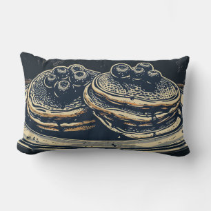 Pancakes Blueberry Lancer Oreiller