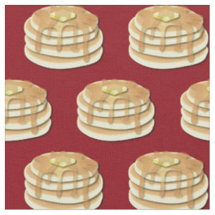 Pancakes Niedliches Frühstück Kinder Stoff