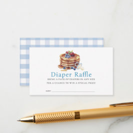 Pancakes & Pacifiers Blue Boy Diaper Raffle Ticket Begleitkarte
