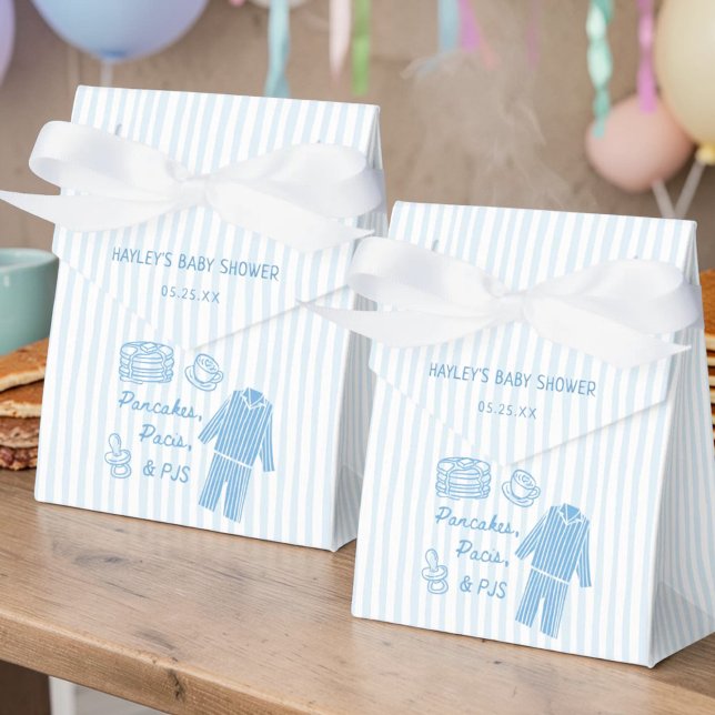 Pancakes, Pacis & PJs Boy Baby Shower Geschenkschachtel (Von Creator hochgeladen)
