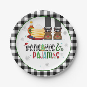 Pancakes & Pajamas Weihnachtsgeschenk Party Plate Pappteller