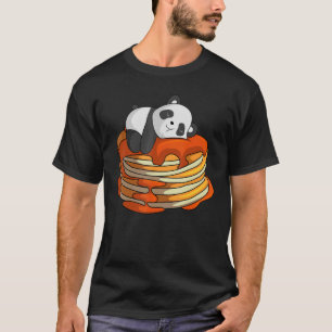 Pancakes Panda On Waffle Frühstück Flapjack Hotcak T-Shirt