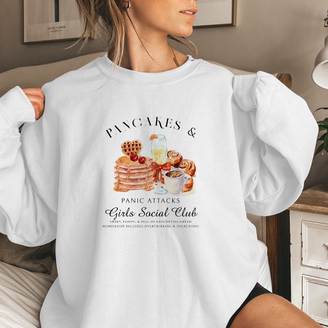 Pancakes/Panikattacken Sozialklub Sweatshirt (Von Creator hochgeladen)