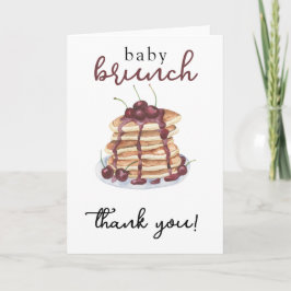 Pancakes Sweet Cherry Baby Dusche Danke Karte