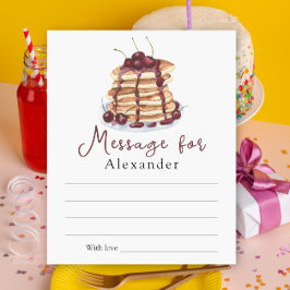 Pancakes Time Capsule Message