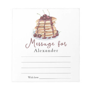 Pancakes Time Capsule Message Notizblock