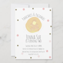 Pancakes und Pajamas Sleepover Girls Confetti