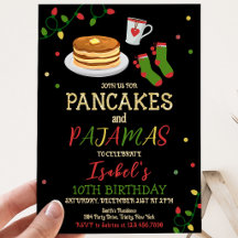 Pancakes und Pajamas Weihnachten Geburtstag
