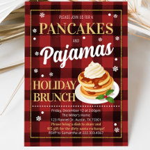 Pancakes und Pajamas Weihnachts-Party