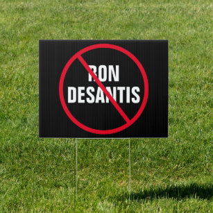 Pancarte Anti Ron De Santis Florida Democrat Yard