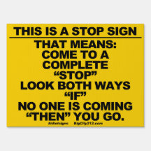 C'EST UN quartier STOP SIGN sain et sauf