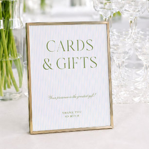 Pancarte de mariage Cartes et Cadeaux Vert Sauge e