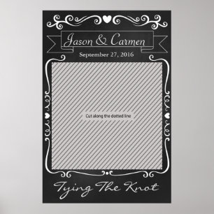 Pancarte de Prop de Mariage sur Tableau pour Photo