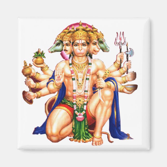 Panchmukhi Hanuman ji Magnet (Vorne)