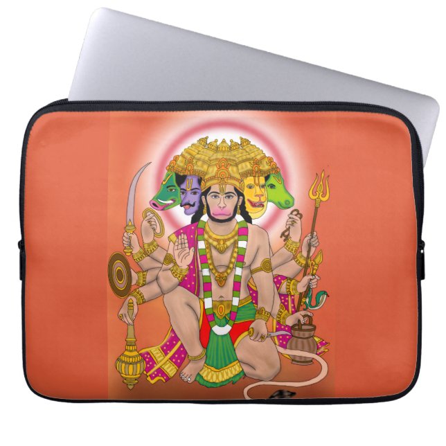Panchmukhi Hanuman Laptop Cover  (Vorderseite)
