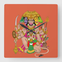 Panchmukhi Hanuman Wanduhr