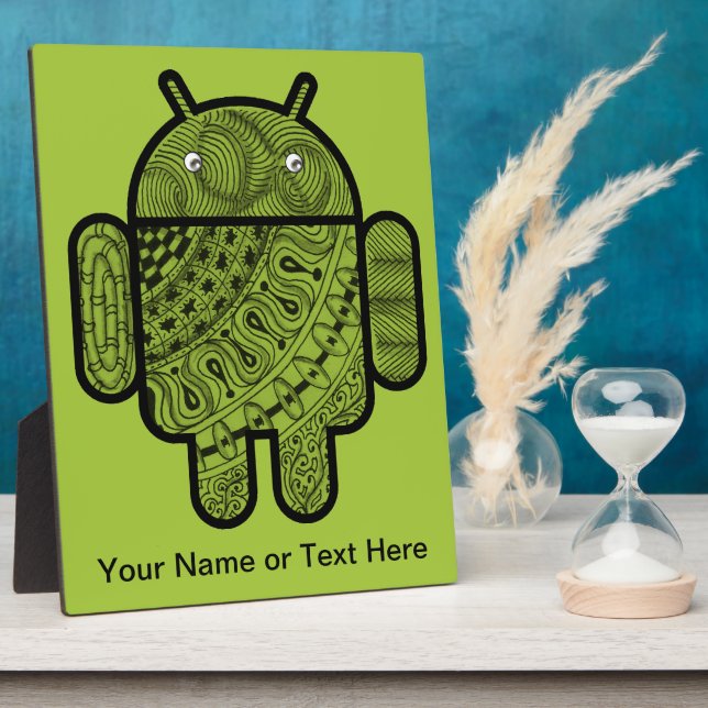 Pancho Doodle Character for the Android™ robot Fotoplatte (Seite)