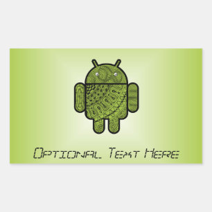 Pancho Doodle für Android™ Rechteckiger Aufkleber