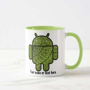 Pancho Doodle-Zeichen für Android™-Roboter Tasse