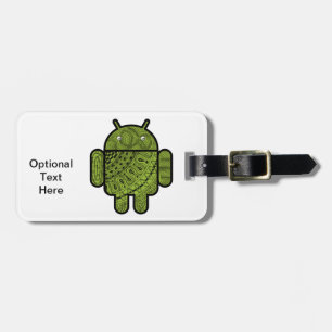 Pancho Doodle-Zeichen für den Android™-Roboter Gepäckanhänger