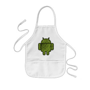 Pancho Doodle-Zeichen für den Android™-Roboter Kinderschürze