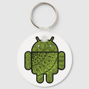 Pancho Doodle-Zeichen für den Android™-Roboter Schlüsselanhänger