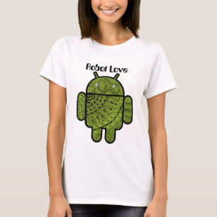 Pancho Gekritzel-Charakter für den Android™ T-Shirt