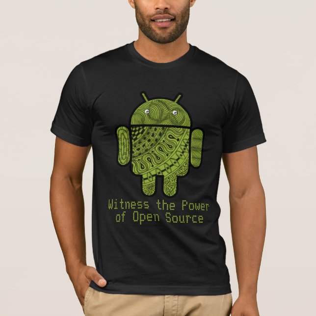 Pancho Gekritzel-Charakter für den Android™ T-Shirt (Vorderseite)